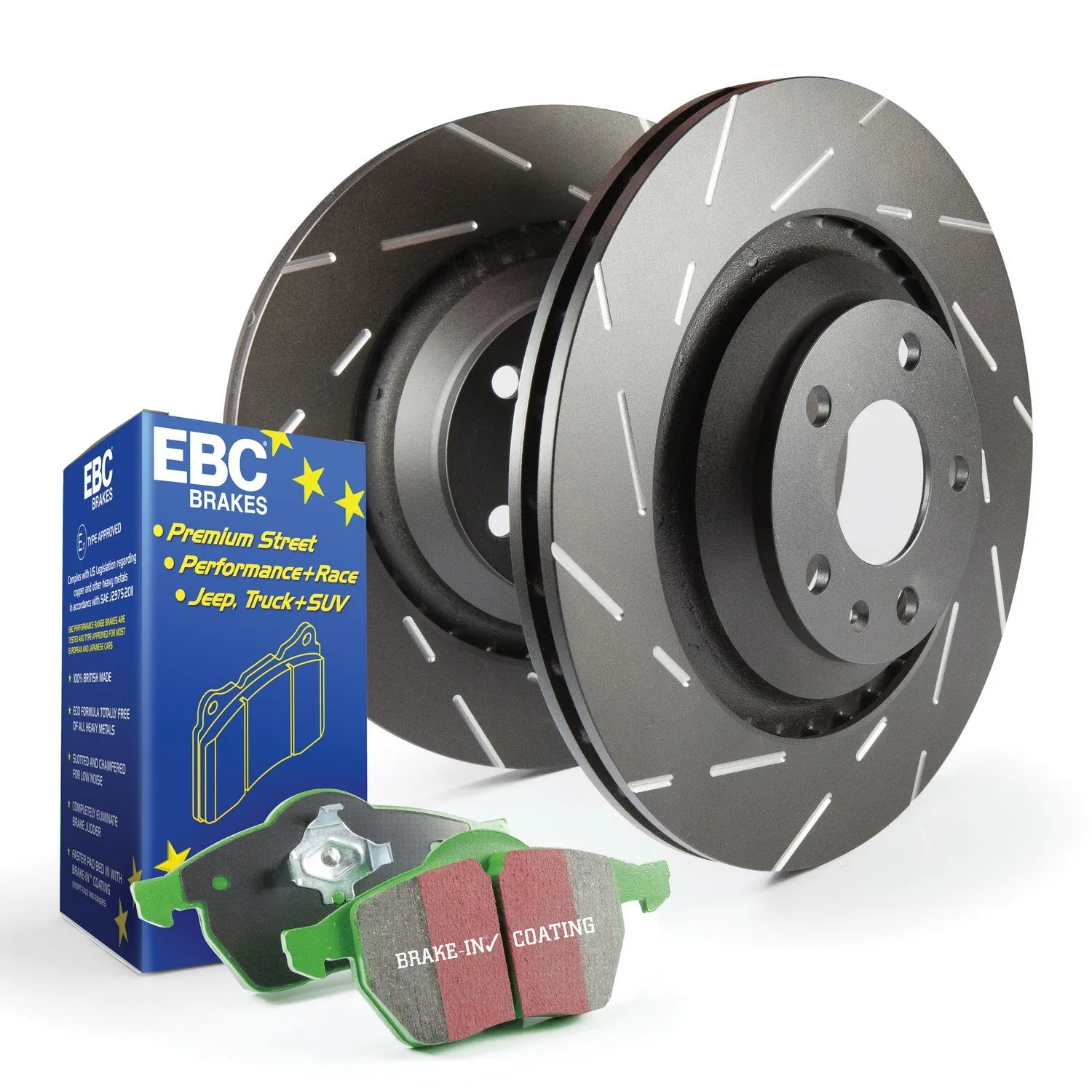 EBC Brakes S2KF1055 S2 Kits Greenstuff 2000 and USR Rotors;