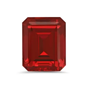 Emerald Cut Lab Created Ruby