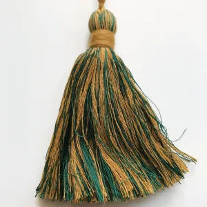 Emerald Green and Mustard High Quality Decorative Tassel