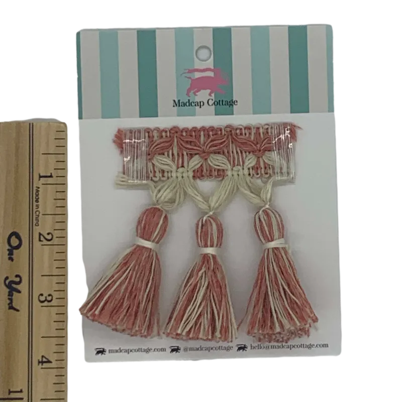 Evening in Byzantium 3.5″ Tassel Trim Sample Southampton Pink