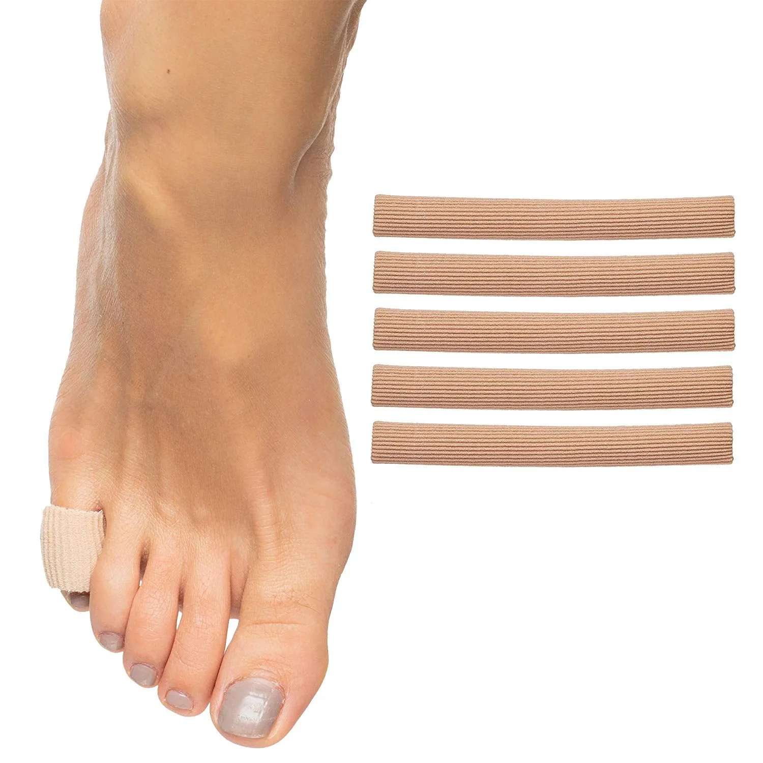 Fabric Covered Gel Toe Tubes