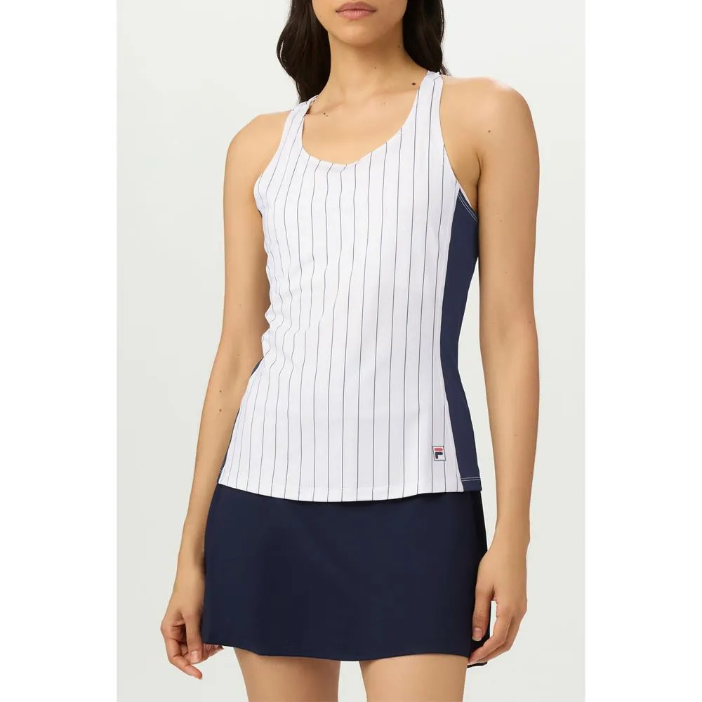 Fila Women's Heritage Iconic Racerback - White/Fila Navy