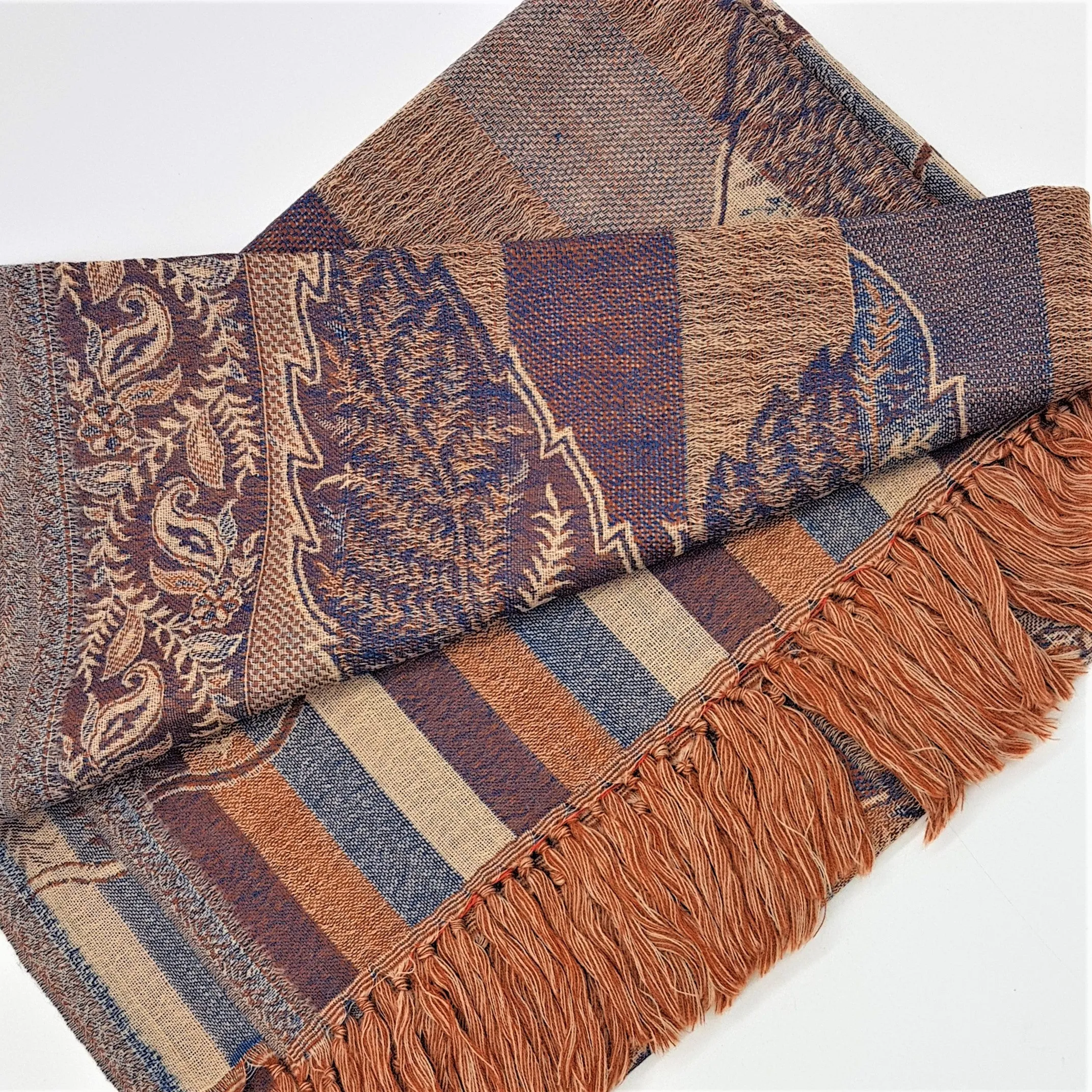 Fine Woven Pashmina Shawls - Choice of Colours & Designs