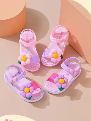 Girls Sunshine Blossom Jelly Sandals By Liv and Mia