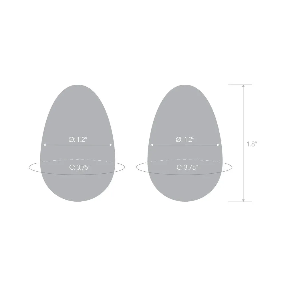 Glas 2-Piece Glass Yoni Egg Set