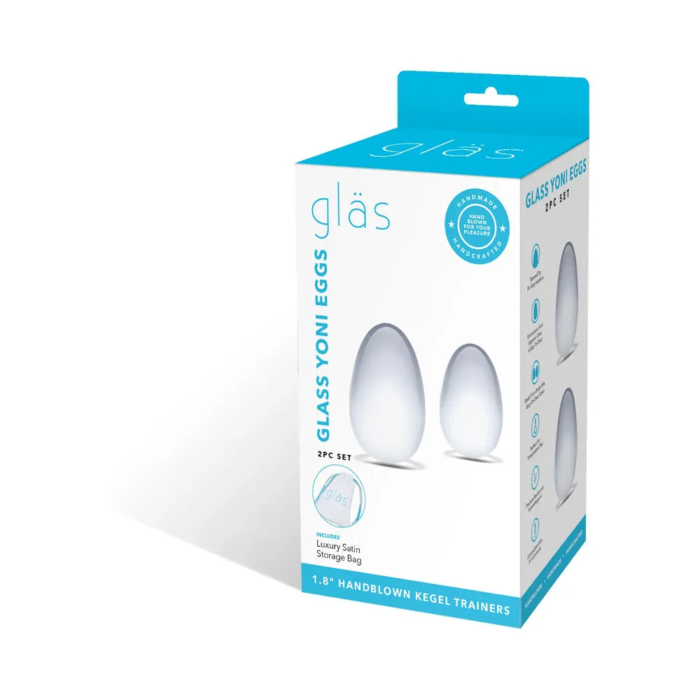 Glas 2-Piece Glass Yoni Egg Set