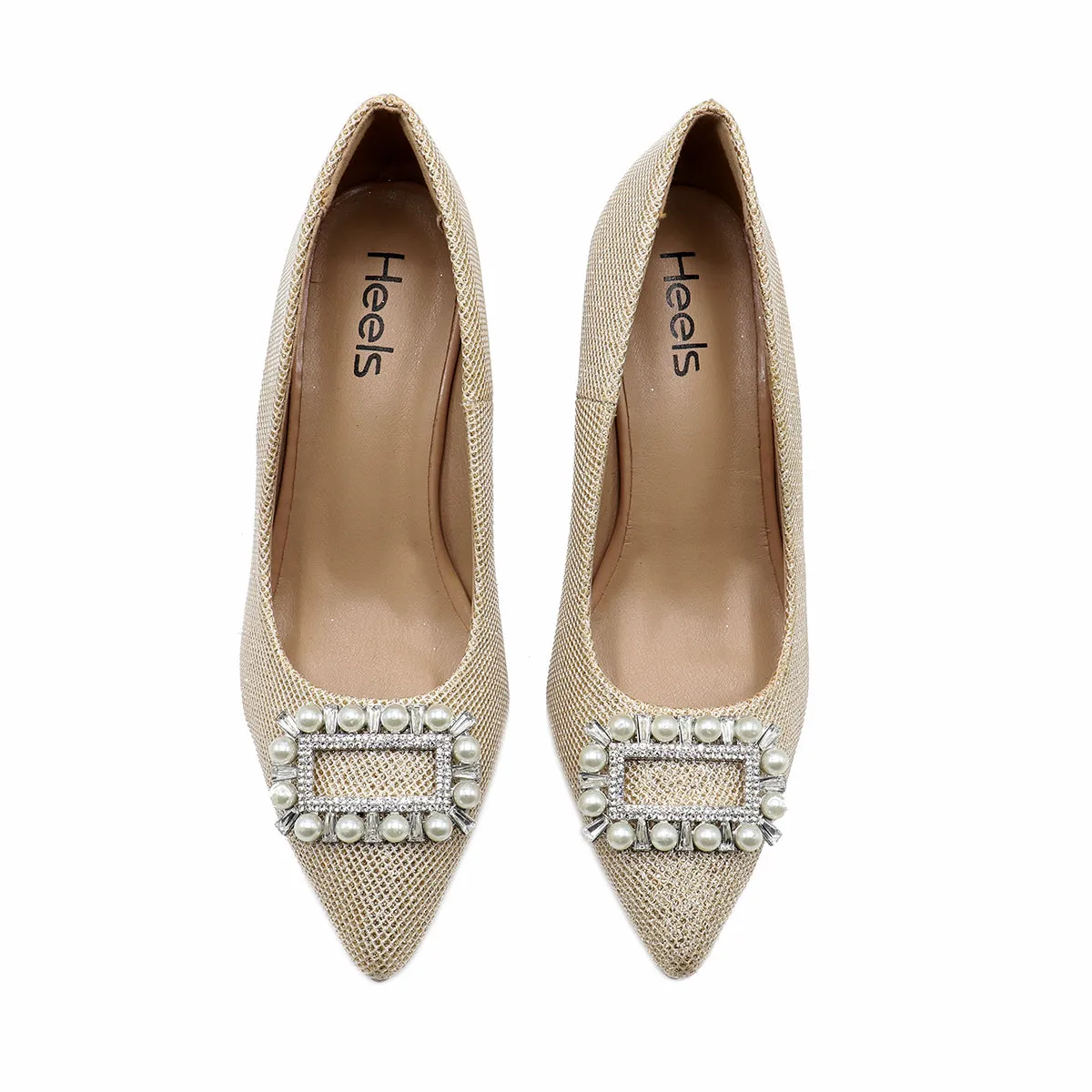 Golden Formal Court Shoes 087115