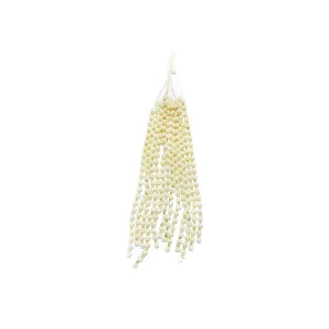 Handmade Single Line Beaded Thread with Tube Light Fringe Tassel - 11875