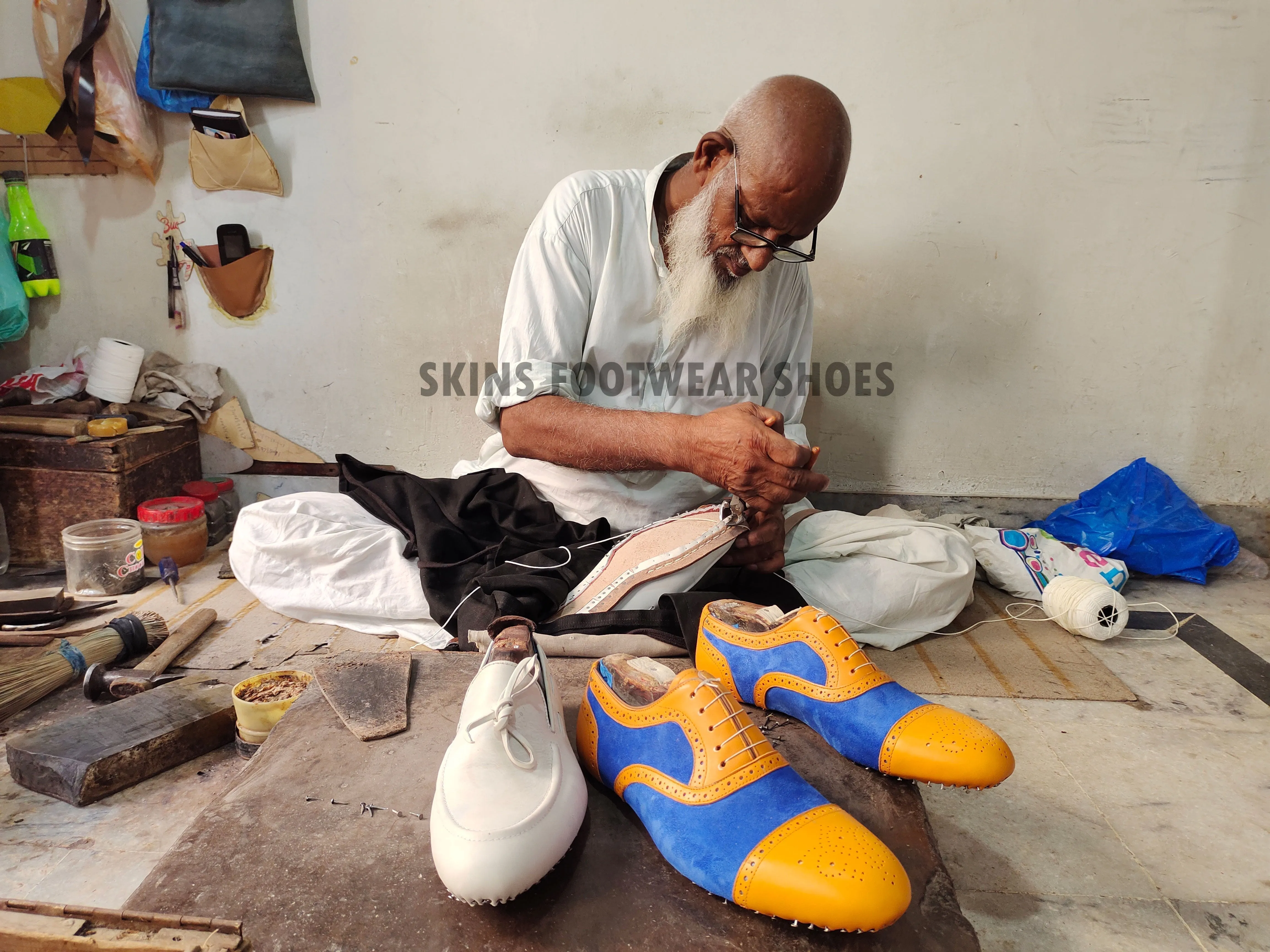 Handmade Suede Leather Chelsea Boots For Men's