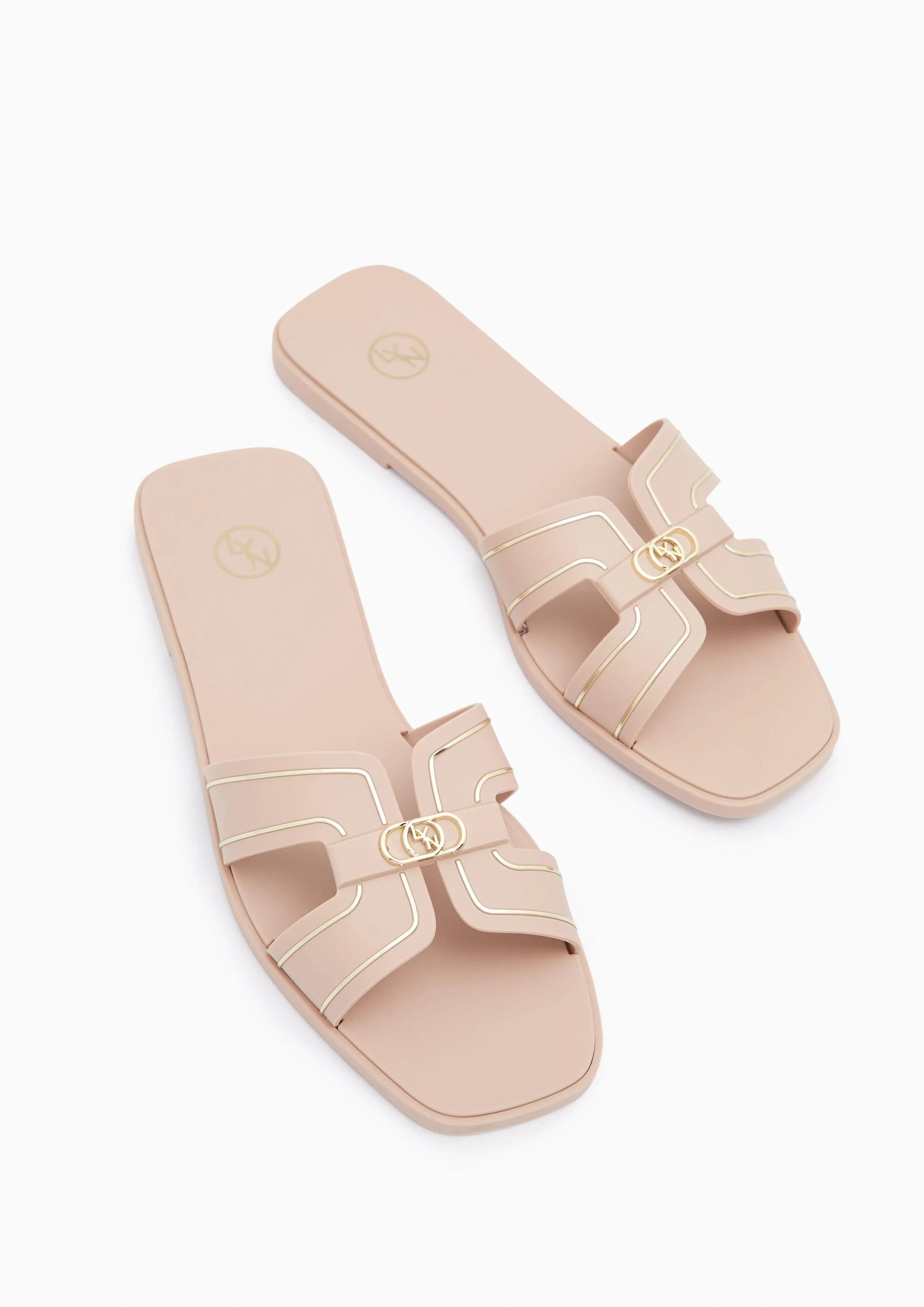 Hey Jelly Flat Sandals Light Brown