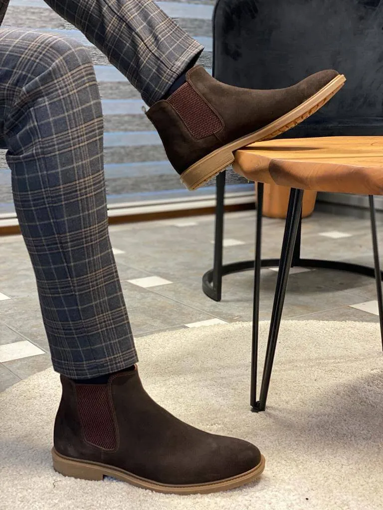 HolloMen Brown Chelsea Boots