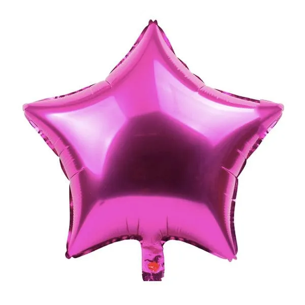 Hot pink star foil Balloon