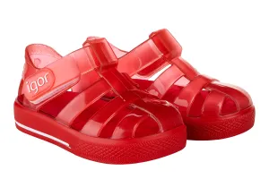 Igor Star Brillo Jelly Sandal - Rojo