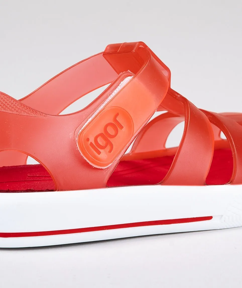 Igor: Star Kids Jelly Sandals - Rojo