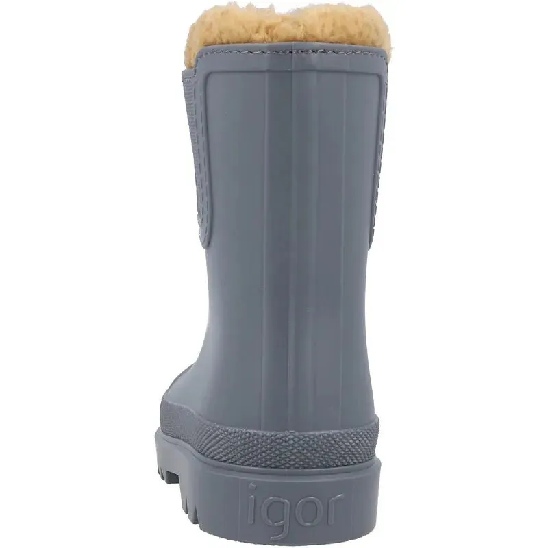 Igor: Tokio - Furry Wellie Boot (Blue)