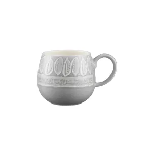 Impressions Grey Leaf Mug - 350ml