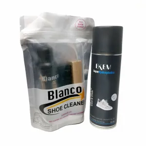 INGENIUSO Blanco Shoe Cleaner & Ekem Waterproof Spray for Shoe, Leather, Camping Tent Etc.