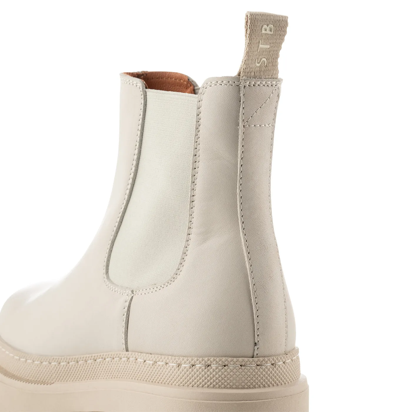 Iona chelsea boot leather - OFF WHITE