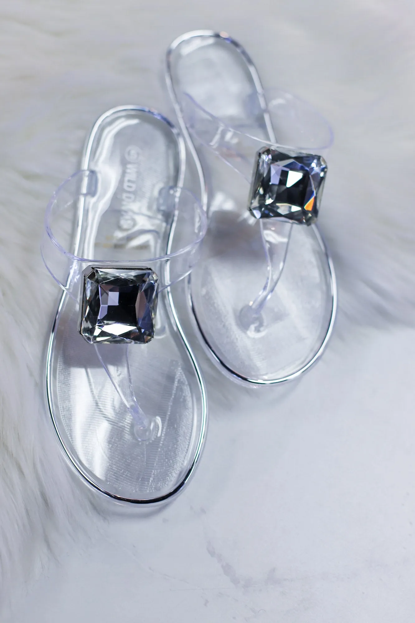 Jolie Sandals: Clear