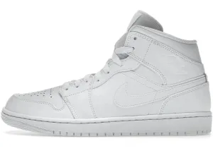 Jordan 1 Mid Triple White (2022)