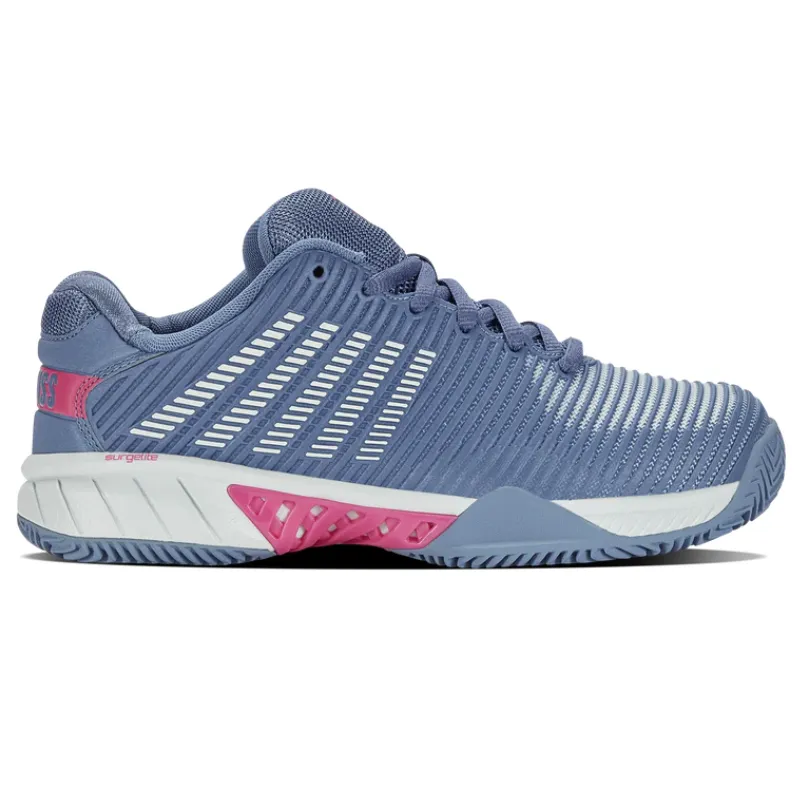 K Swiss Hypercourt AC Express 2 Hardcourt Womens Tennis Shoes - Infinity / Blue Blush / Carmine Rose