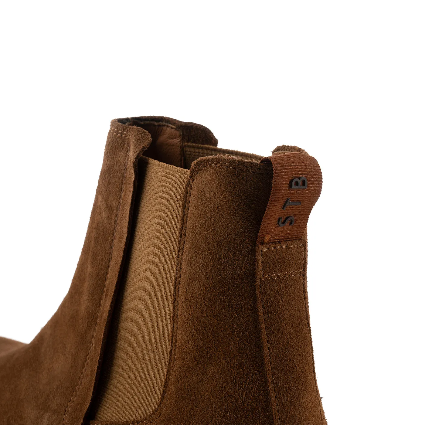 Kip chelsea boot suede - TAN