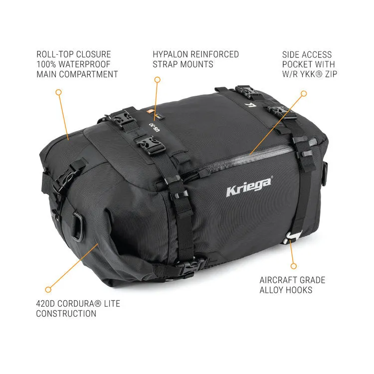 Kriega US-30 Drypack Waterproof Tail Bag