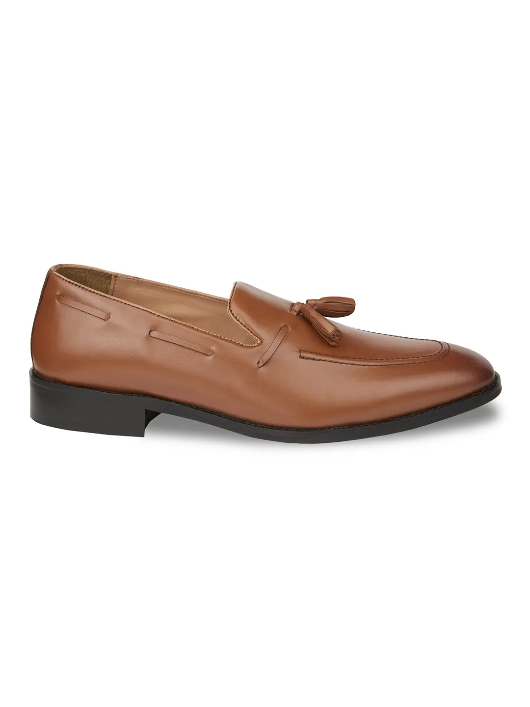 Leather Lightweight Tassels Loafers