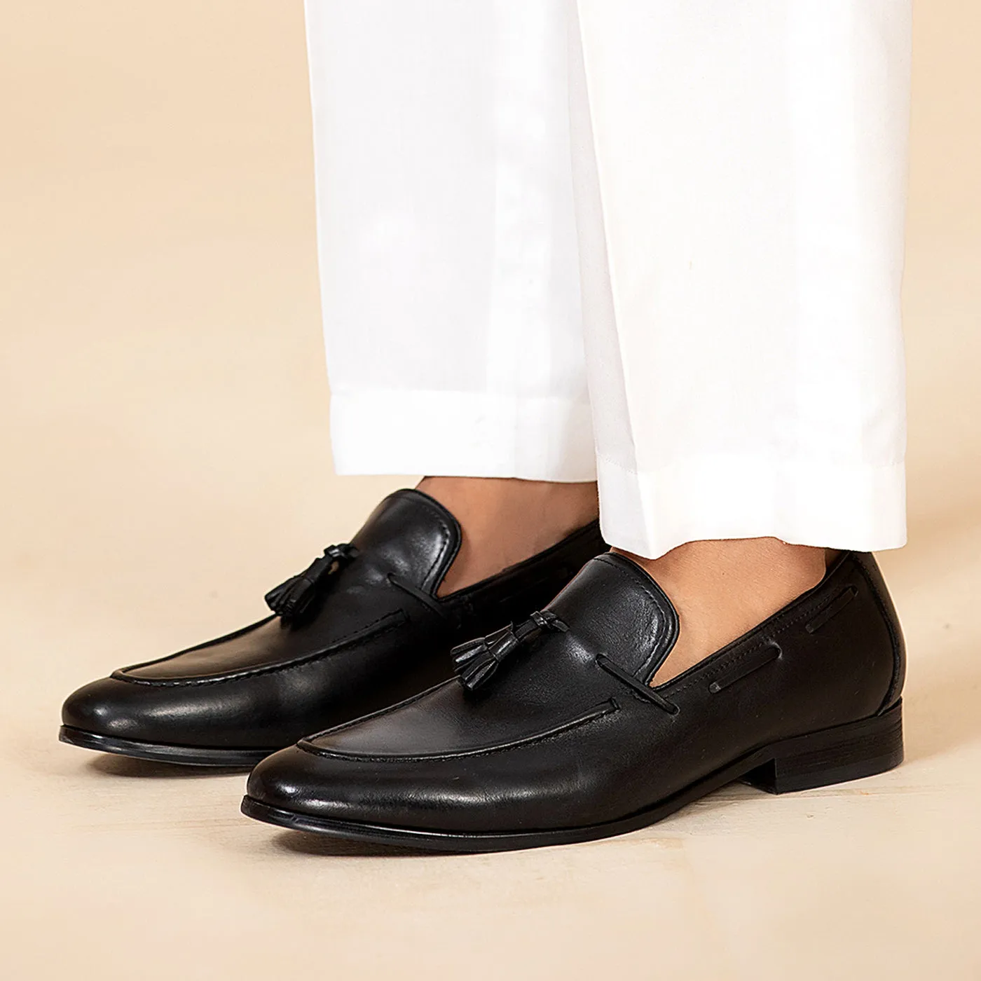 Leather Tassel Loafers