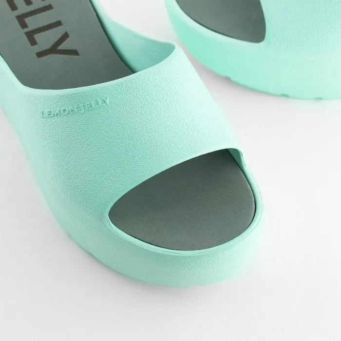 Lemon Jelly Platform Slides in Mint