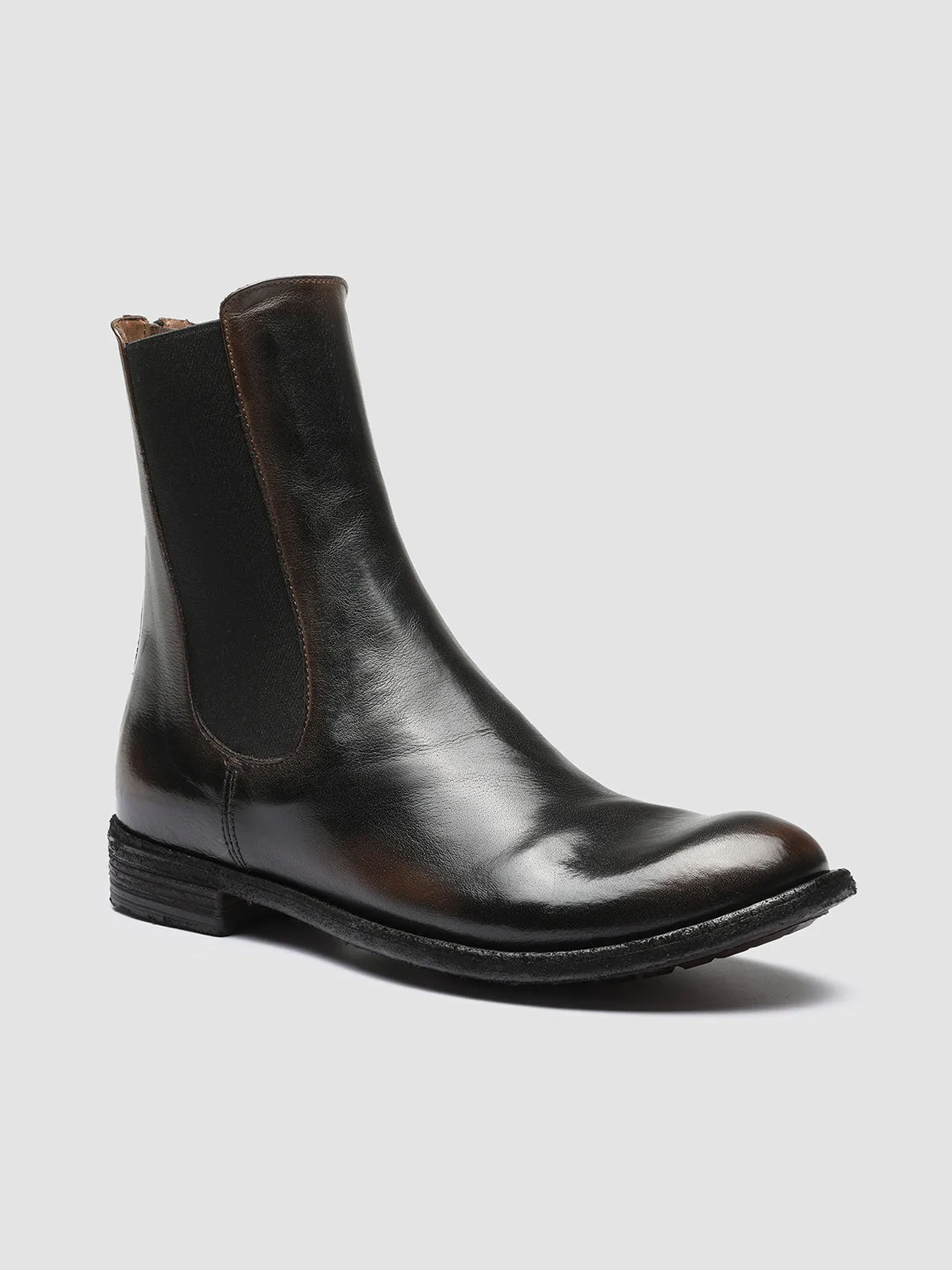 LEXIKON 073 - Dark Brown Leather Chelsea Boots