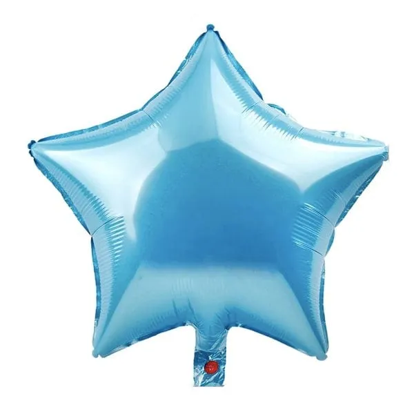 Light blue star foil Balloon