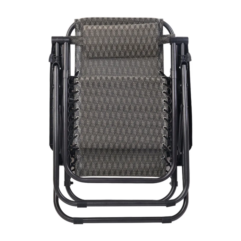 Loughton Zero Gravity Folding Recliner Outdoor Chair - Grey