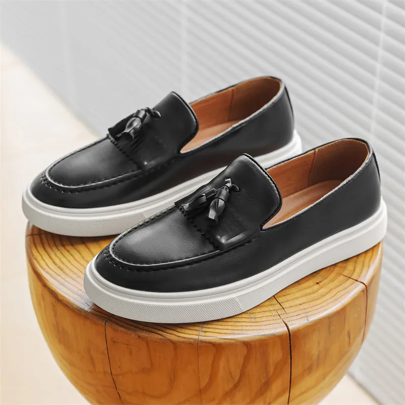 Luxury Croco Tassel Penny Loafers