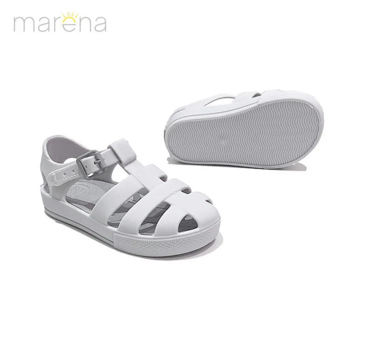 Marena Monaco Jelly Sandal - Matt White