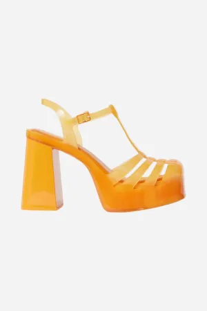 Melissa Party Platform Heel in Orange