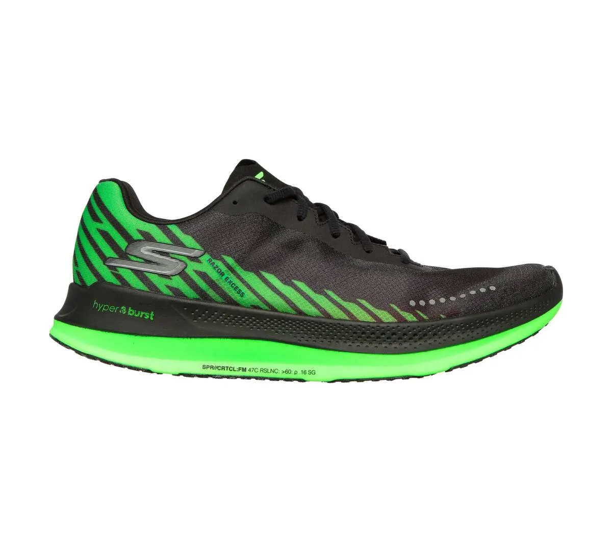 Men's Skechers GOrun Razor Excess - 246004-BKLM