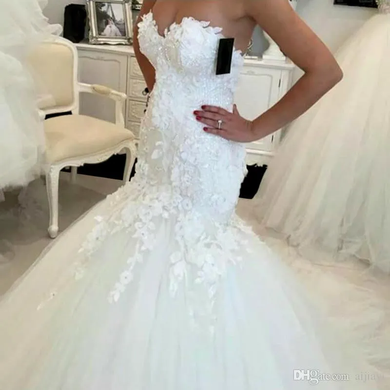 Mermaid lace Wedding Dress  at Bling Brides Bouquet online Bridal Store