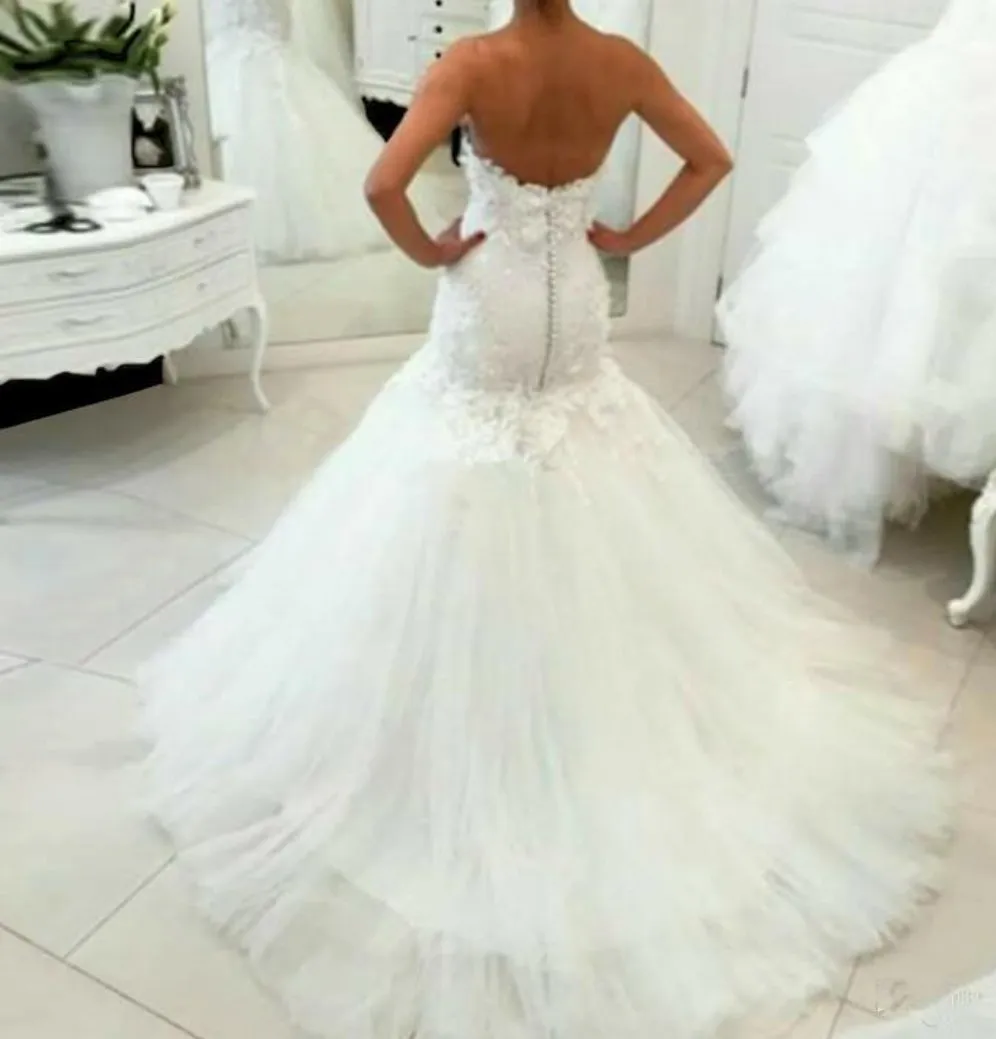 Mermaid lace Wedding Dress  at Bling Brides Bouquet online Bridal Store