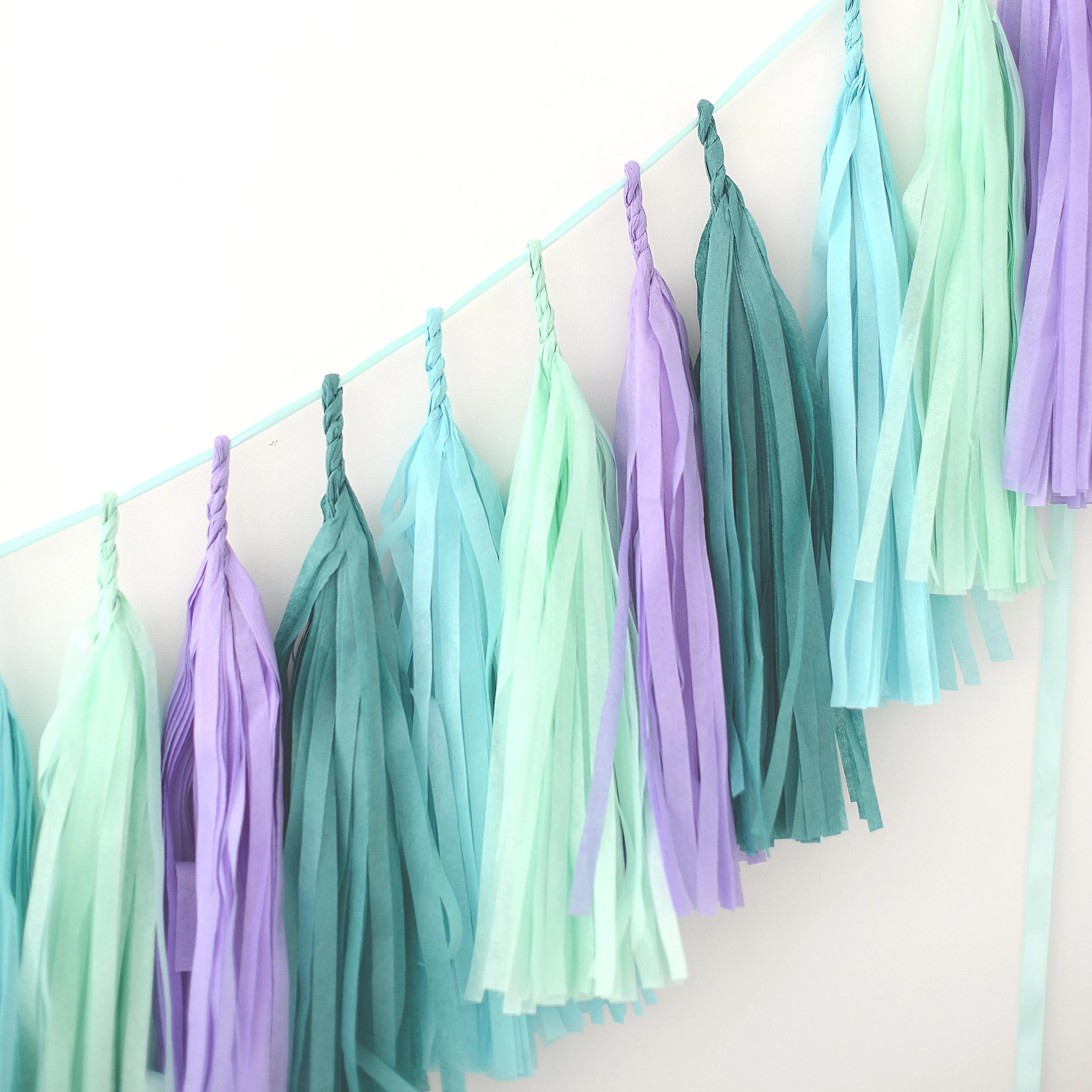 Mermaids tissue paper Tassel Garland Banner