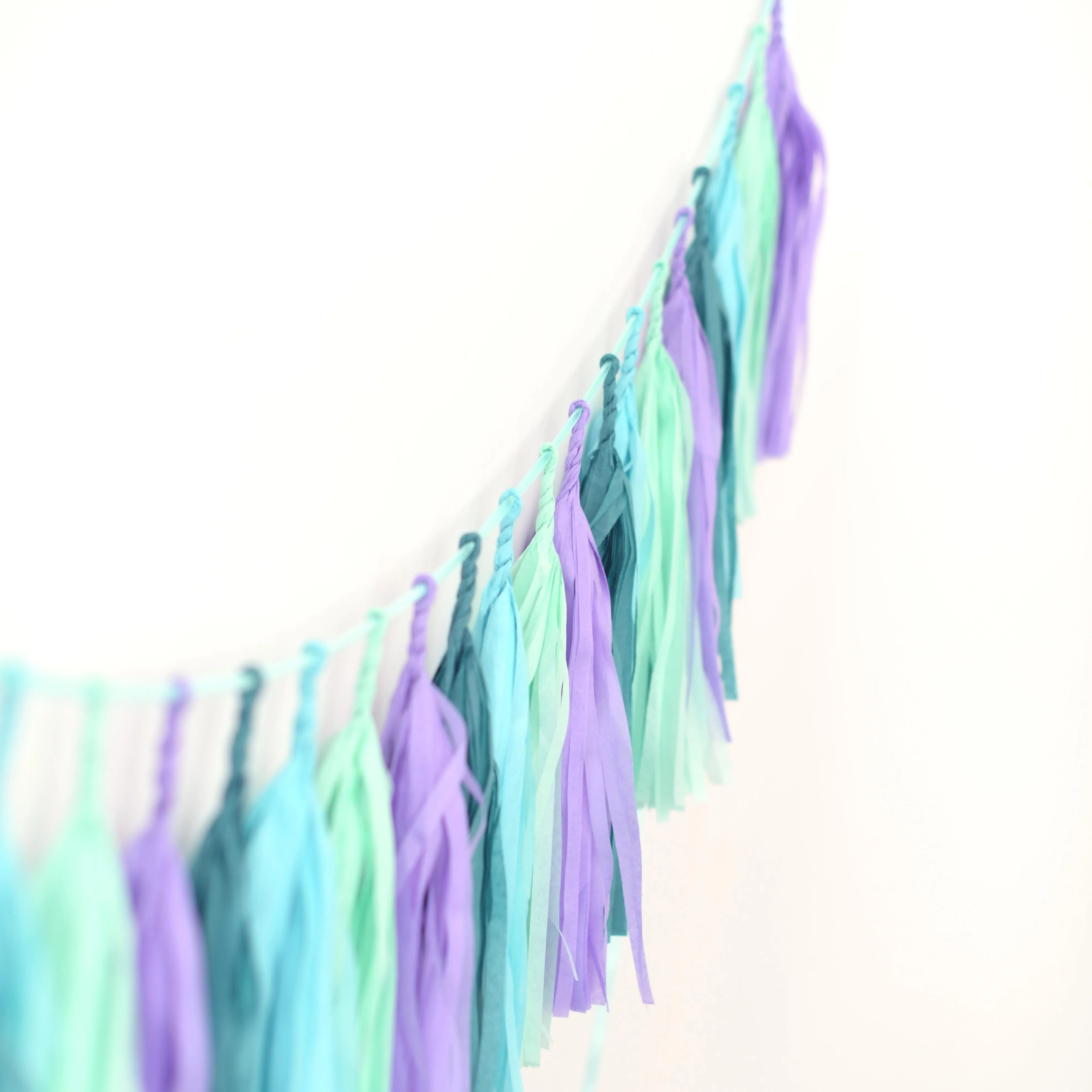 Mermaids tissue paper Tassel Garland Banner