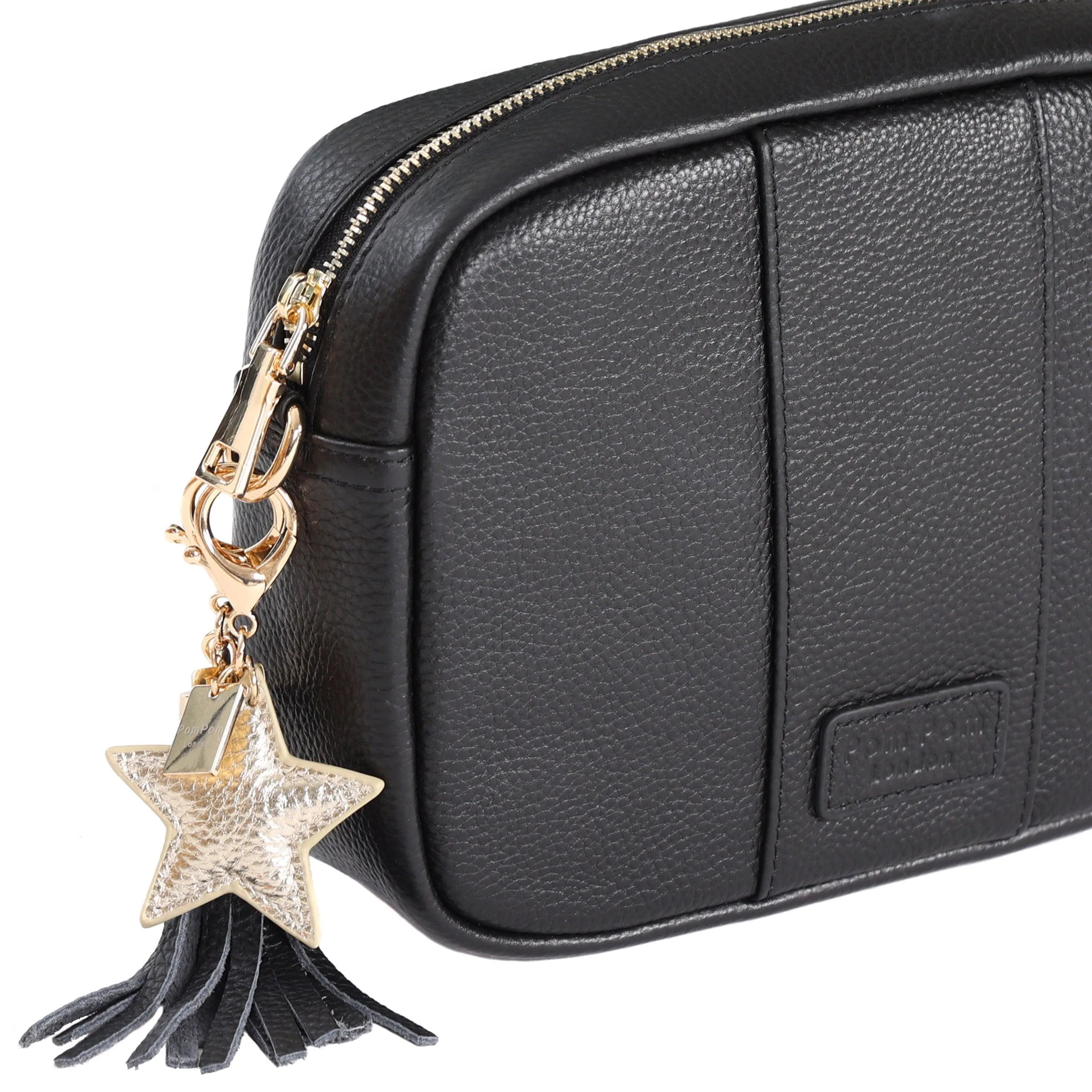 Metallic Gold Star Keyring