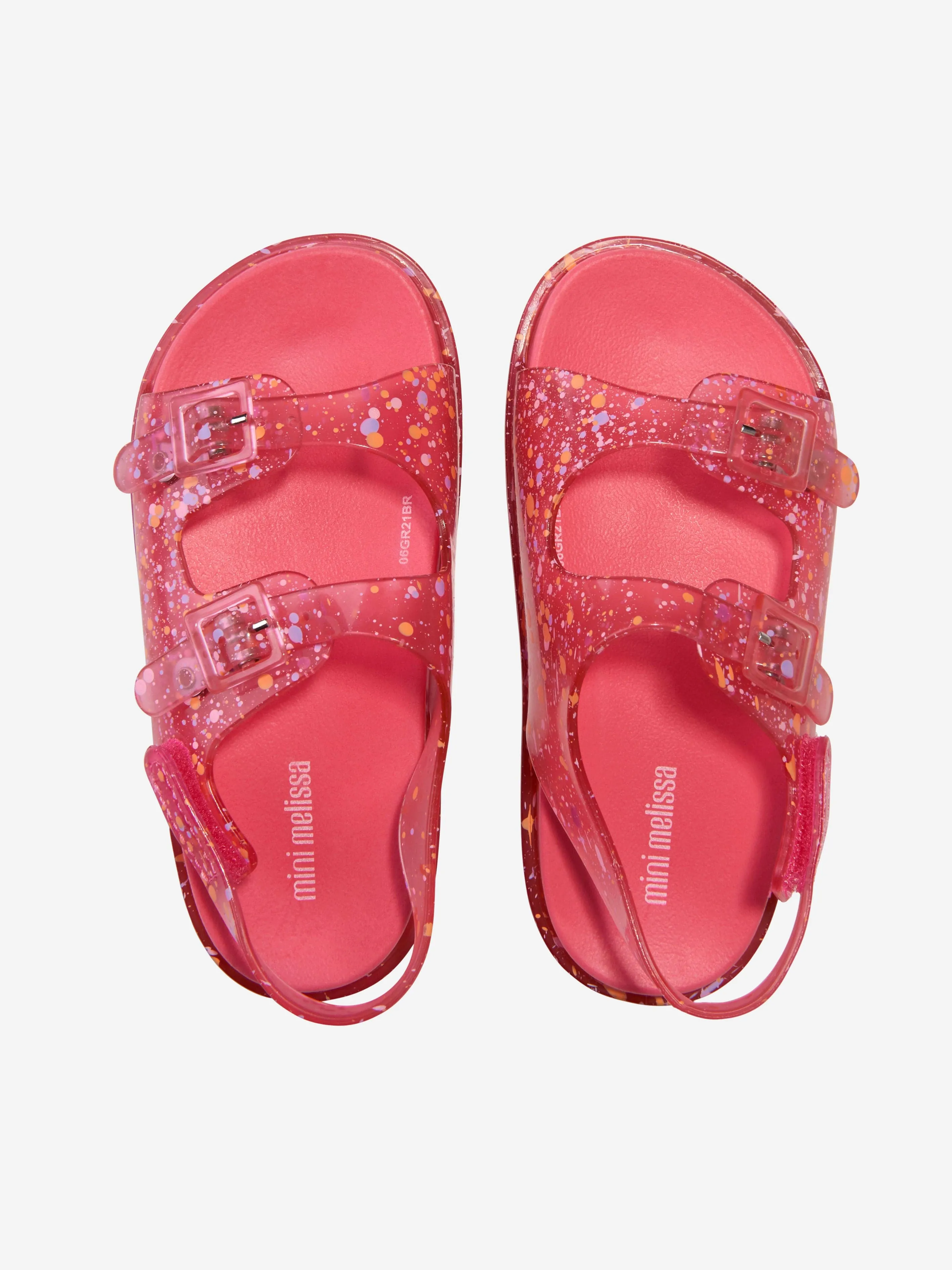 Mini Melissa Girls Wide Fleck Jelly Sandals