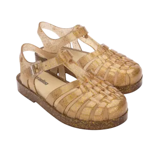 Mini Melissa Mini Possession Kid - Beige Glitter Gold