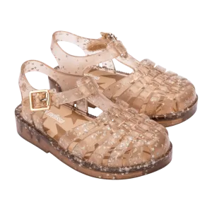 Mini Melissa Possession Shiny Elements Kids - Beige Glitter