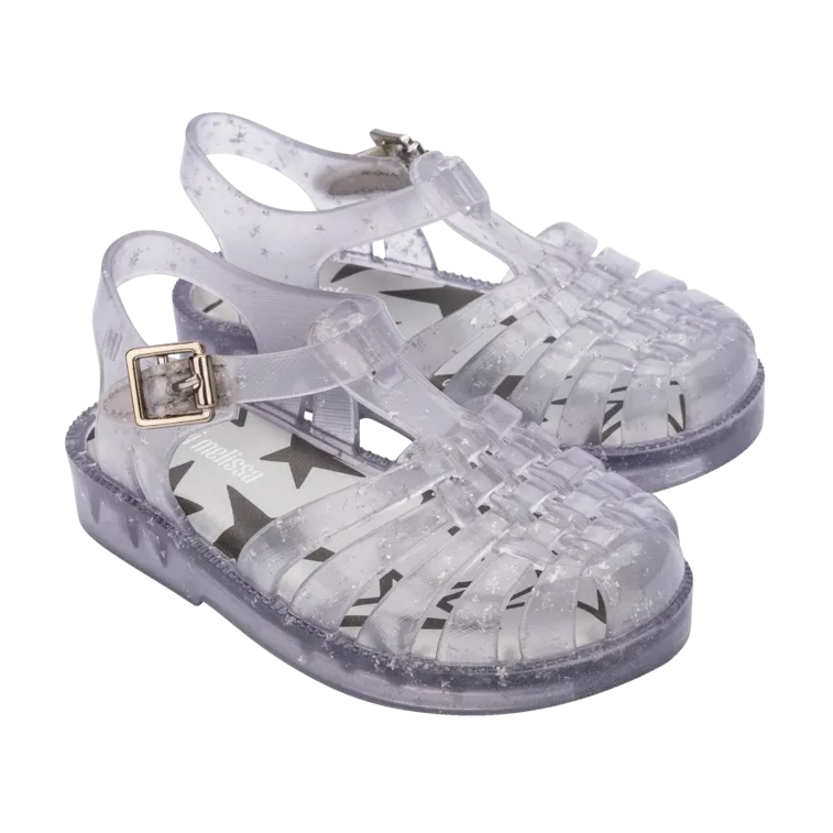 Mini Melissa Possession Shiny Elements Kids - Glitter Clear