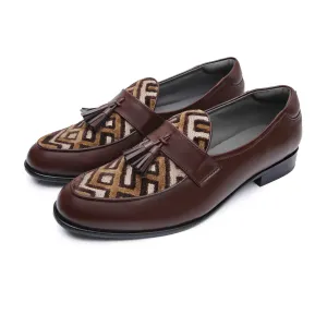 MUSK | DARK TAN TASSEL SLIP-ON