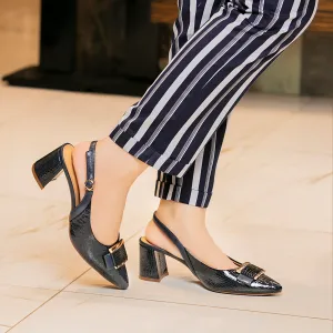 Navy Formal Sling Back 085431