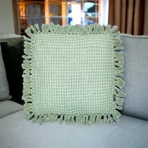 Neo Mint Tassel Decorative Throw Scatter Cushion - 45 x 45cm