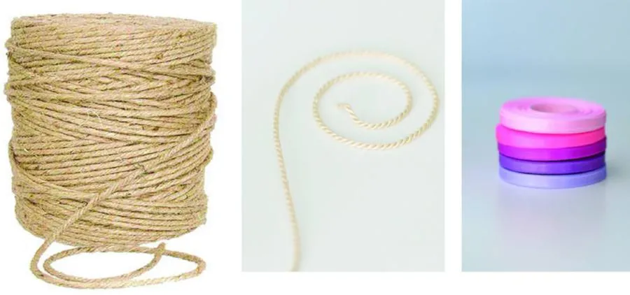 Neutral, champagne and bit of gold tassel garland - various lengths